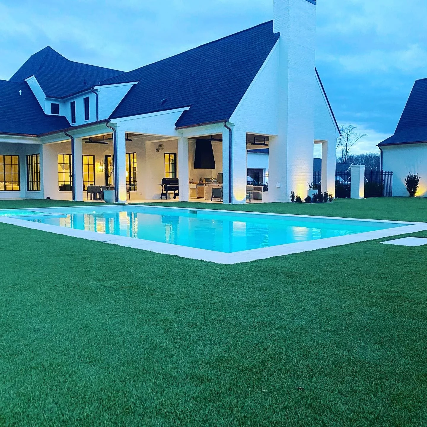 Beautiful pool by The Pool House